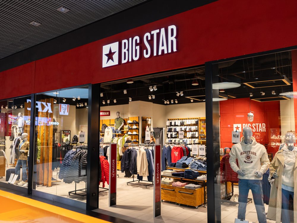 witryna sklepu big star w galerii veneda