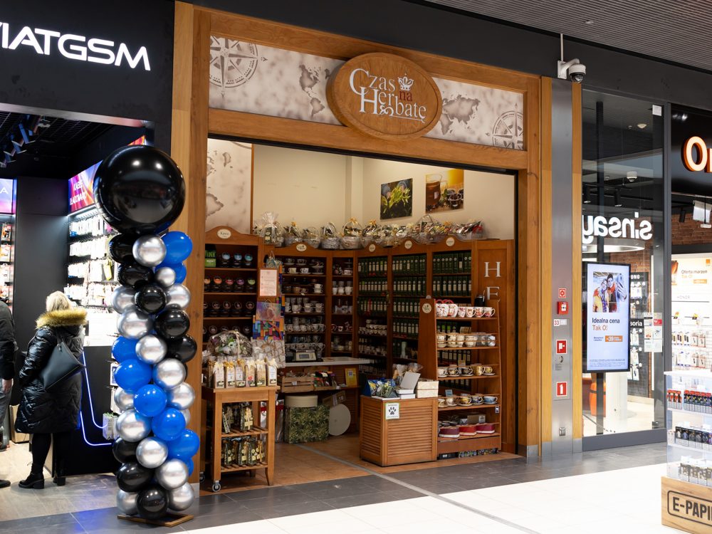 witryna sklepu czas na herbatę
