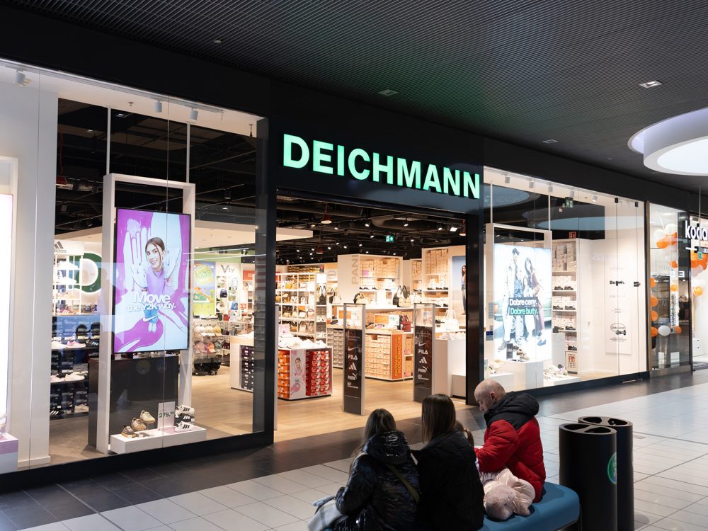 witryna sklepu Deichmann w galerii veneda