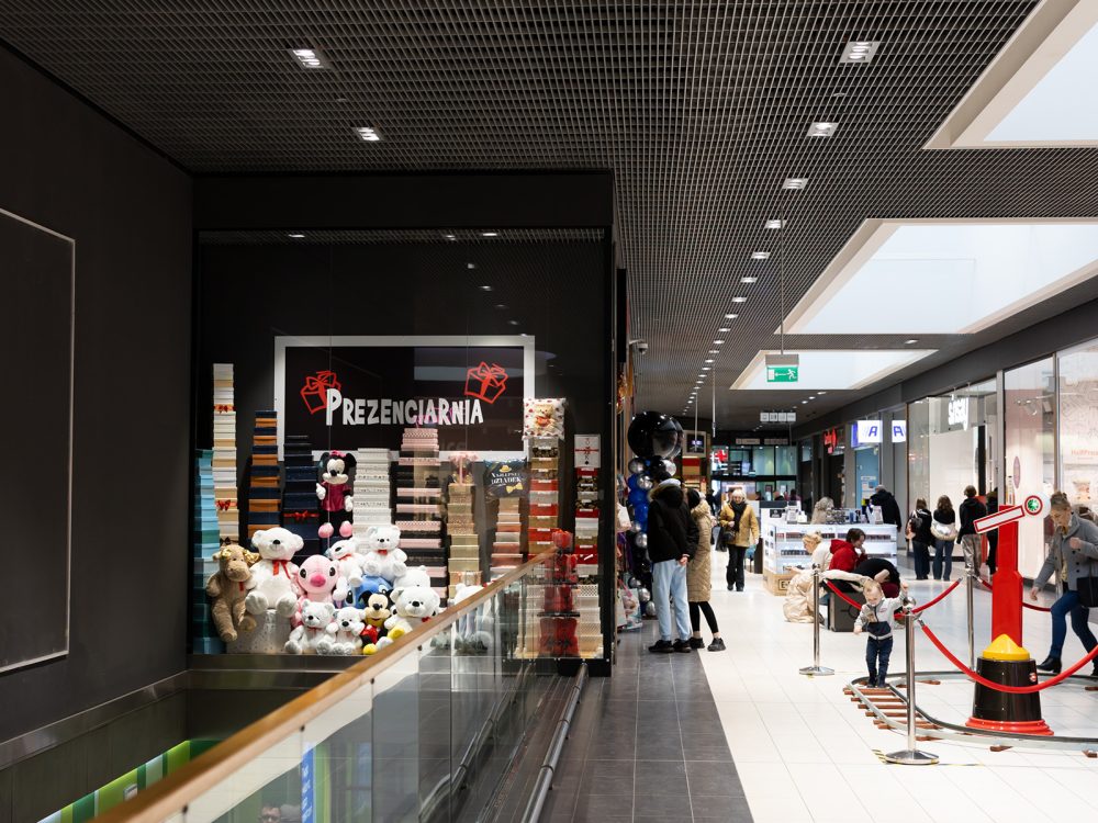 witryna sklepu prezenciarnia w galerii veneda