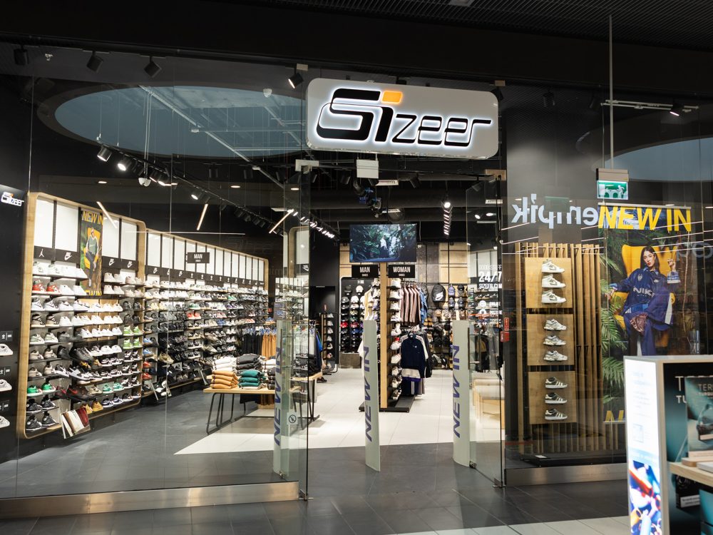witryna sklepów sizeer w galerii veneda