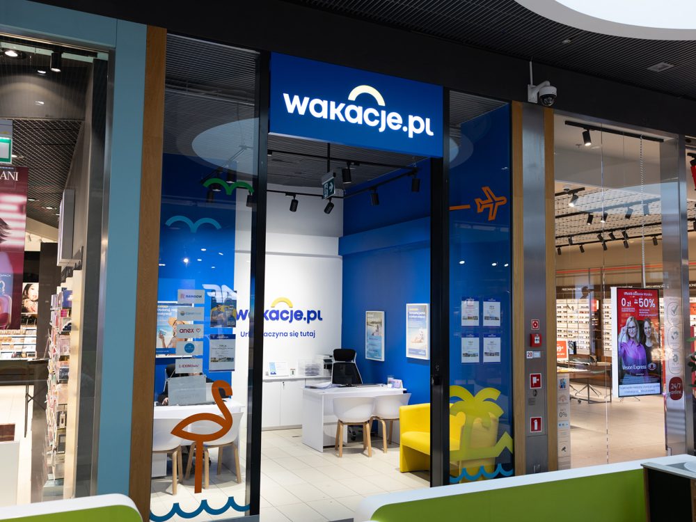 witryna salonu wakacje.pl w galerii veneda