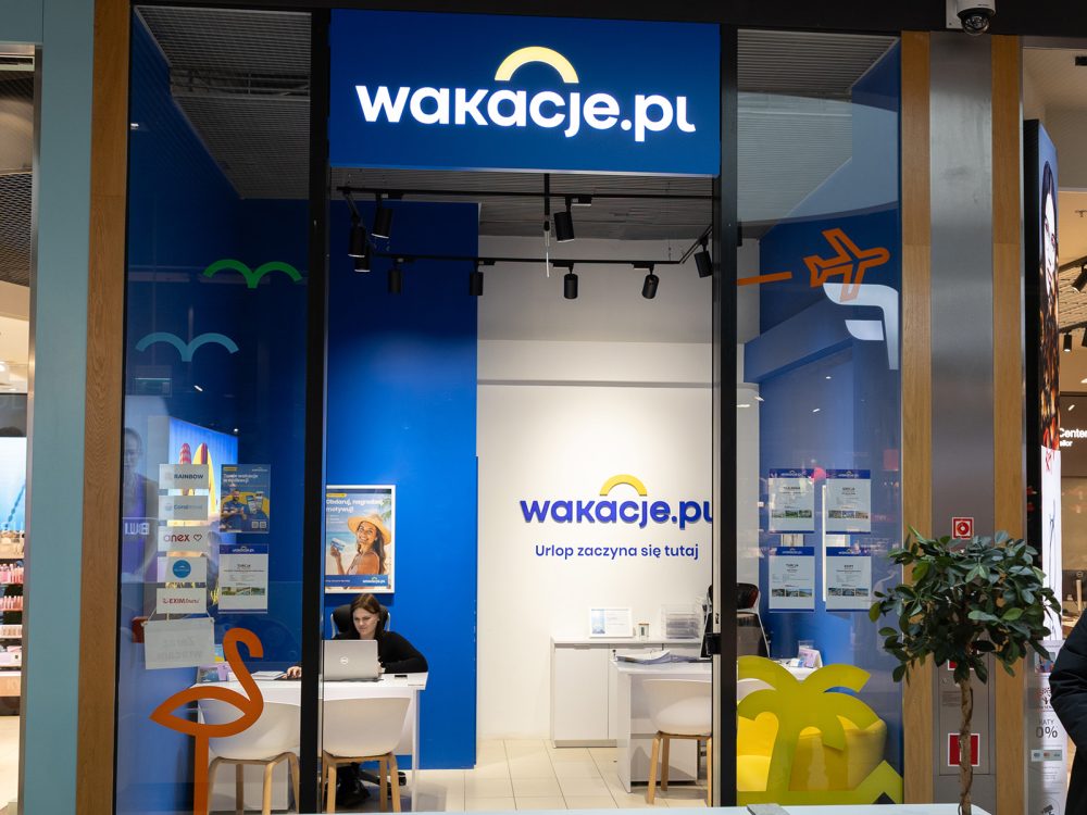witryna salonu wakacje.pl w galerii veneda