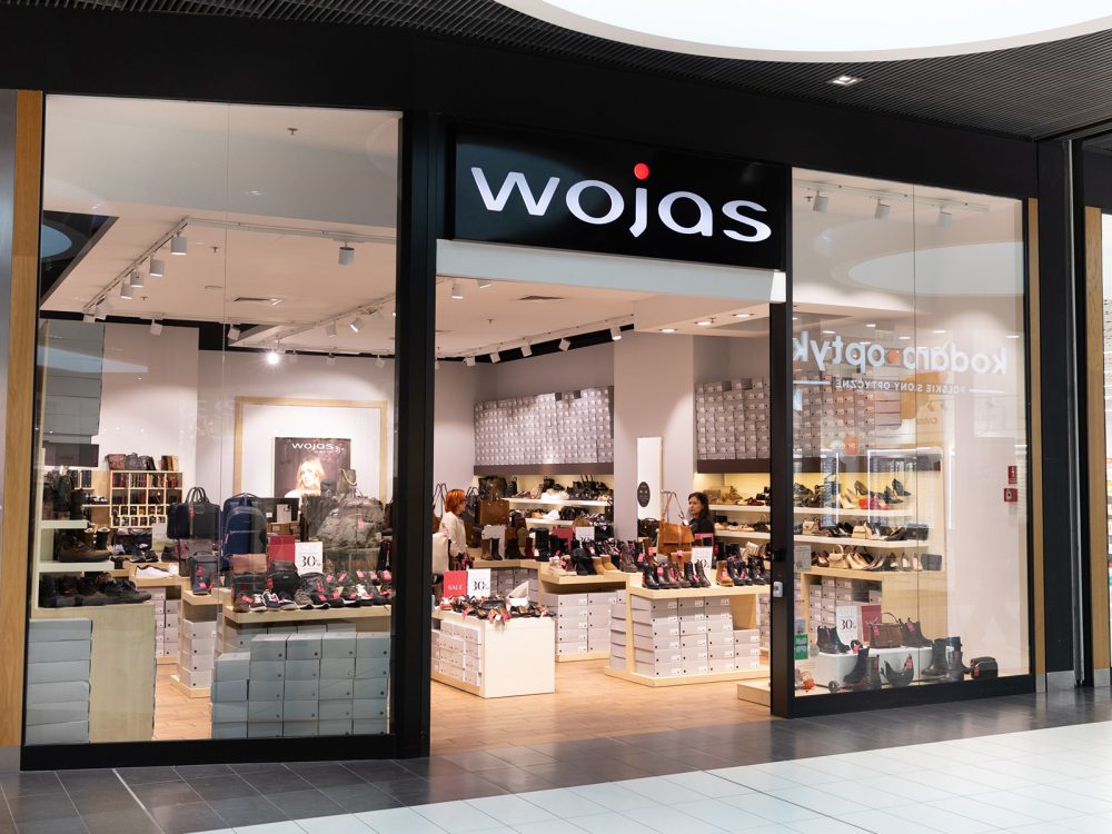 witryna sklepu Wojas w galerii veneda