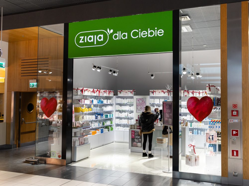 witryna sklepu ziaja dla ciebie w galerii veneda