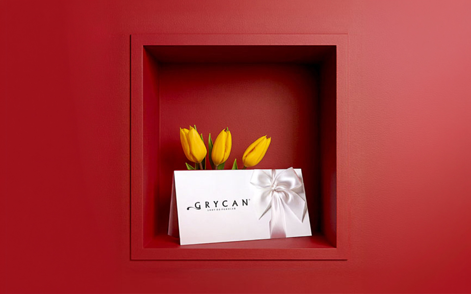 kwiaty tulipan i voucher do grycana