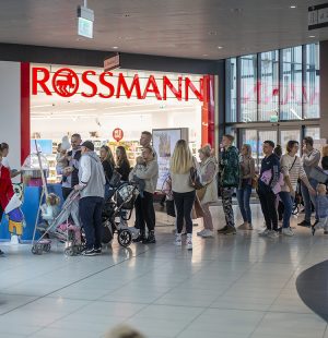 kolejka do wydarzenia kicia kocia w galerii veneda