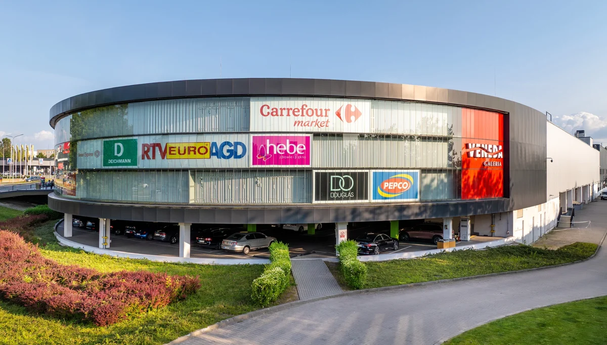 galeria veneda logotypy najemców i parking