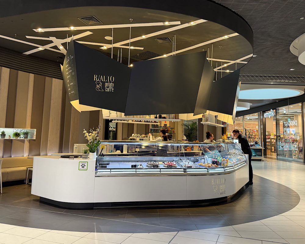 stoisko z lodami rialto w galerii veneda