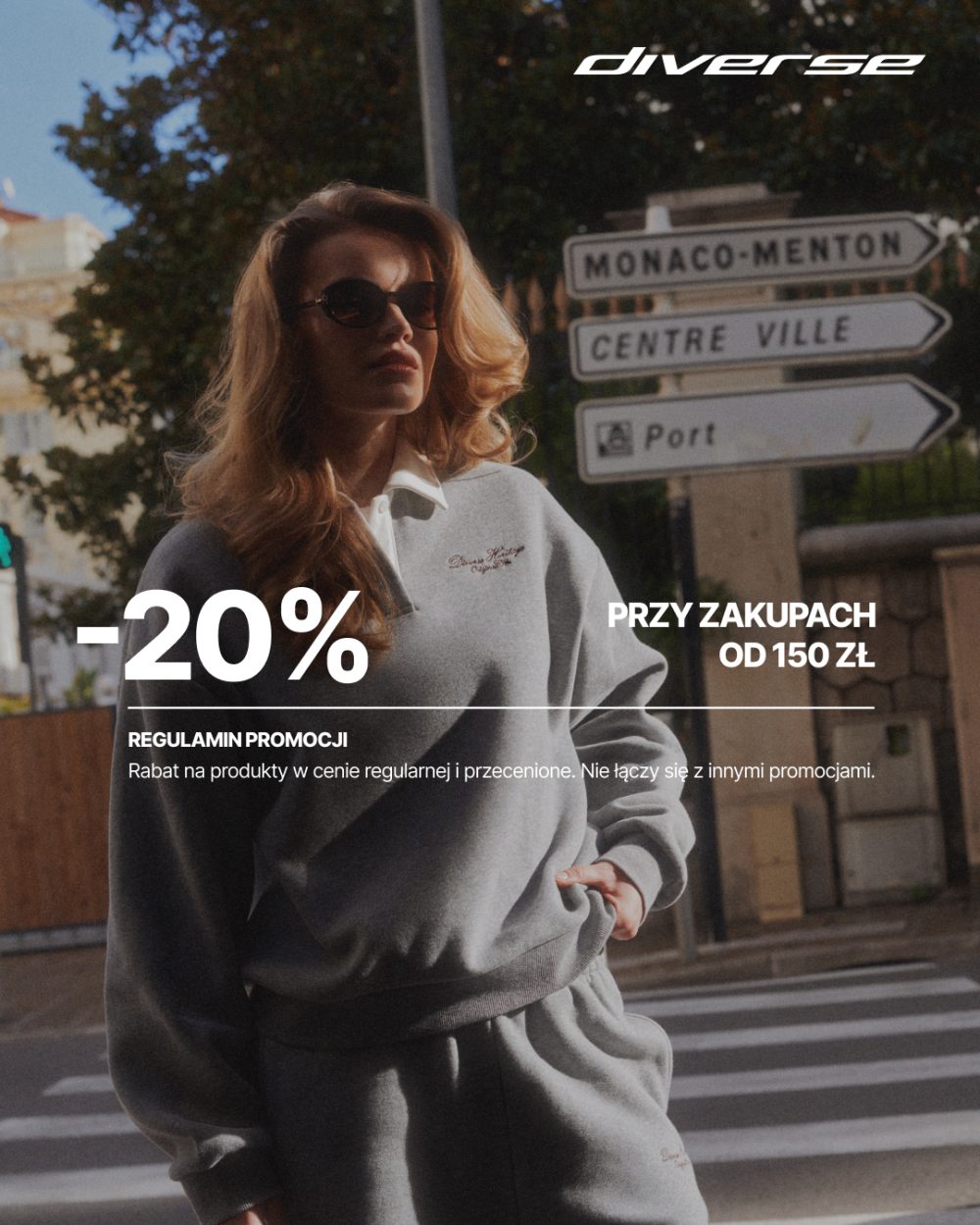 Diverse -20% na wszystko do zakupów od 150 zł