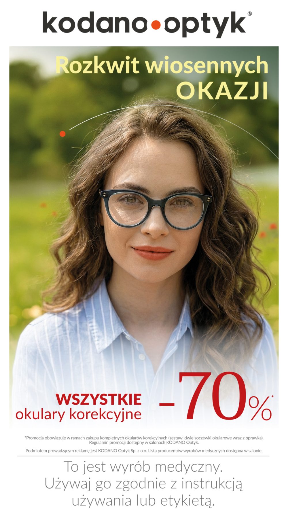Kodano Optyk Promocja WSZYSTKIE okulary korekcyjne 70% taniej!