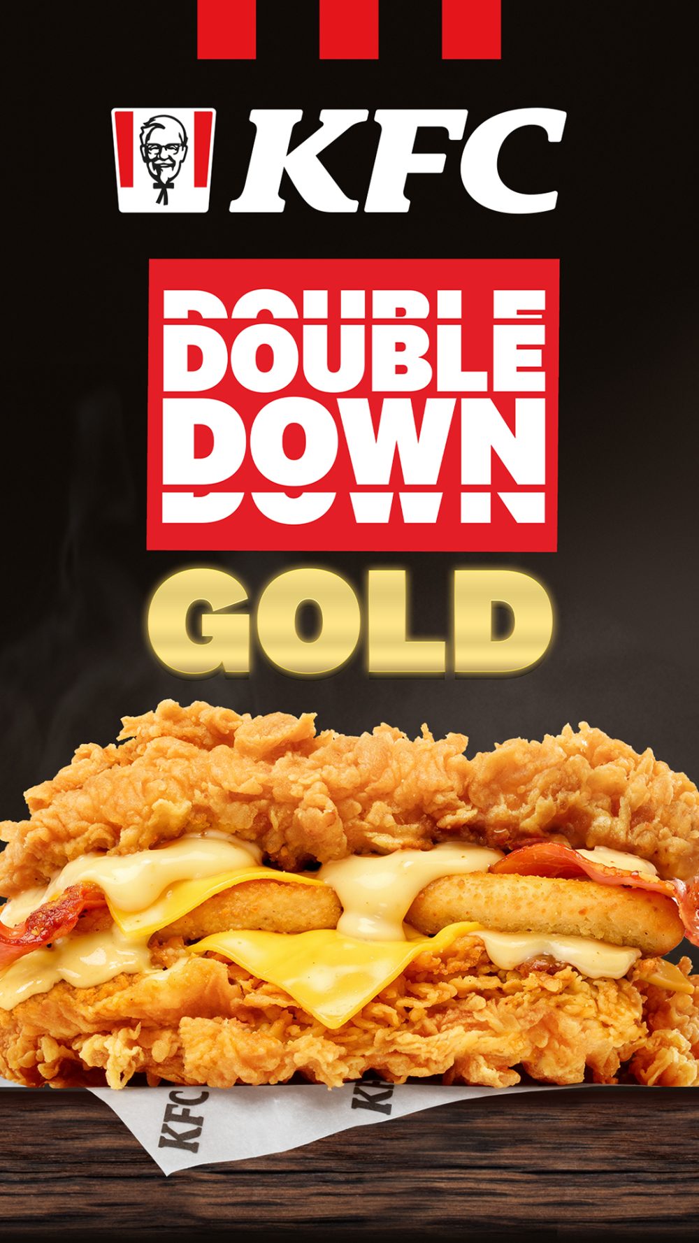 KFC - kampania DOUBLE DOWN GOLD mobile