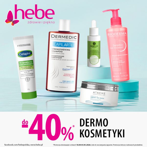 Hebe DERMOKOSMETYKI DO -40% deskop