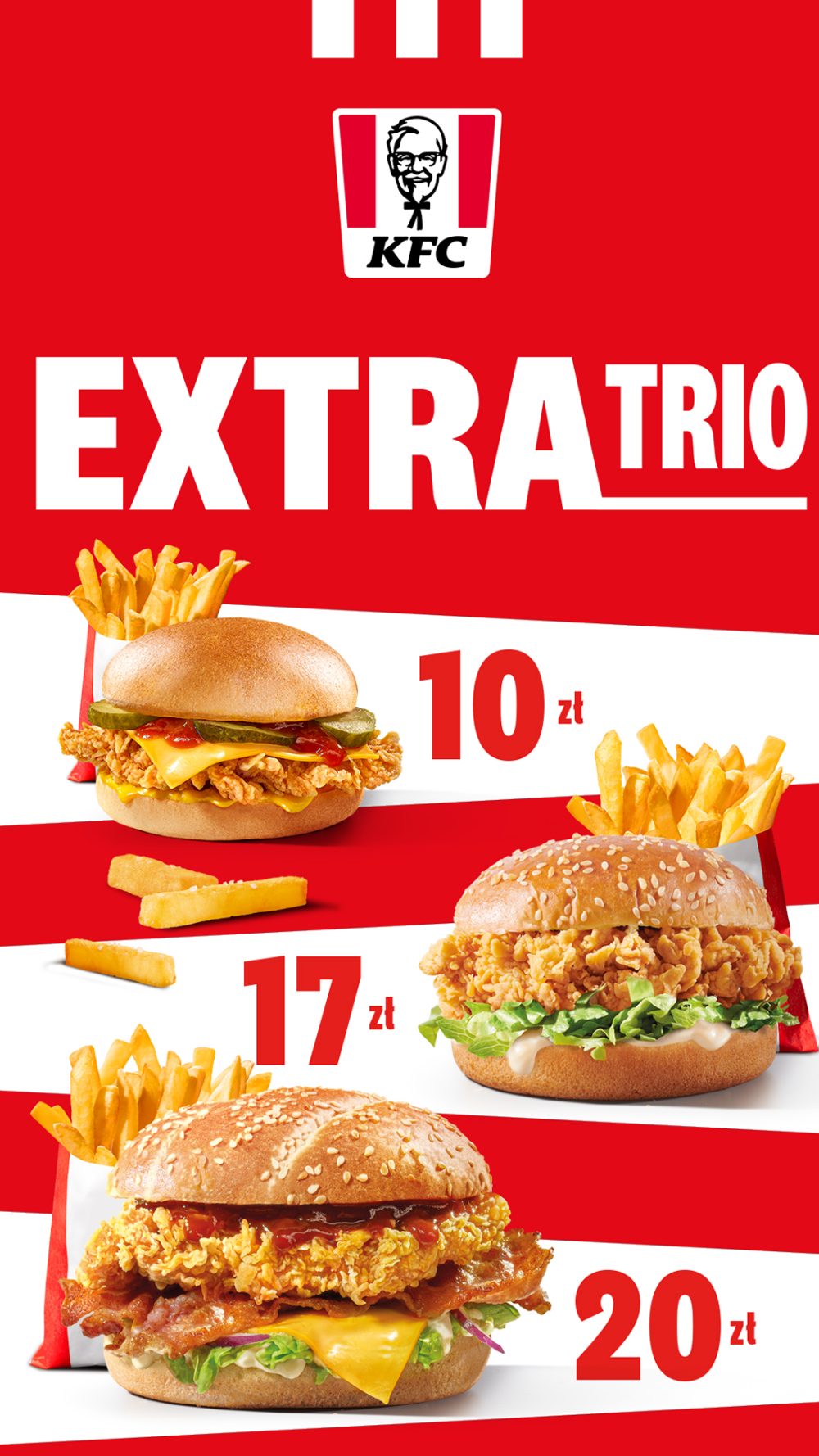 Odkryj KFC EXTRA TRIO- aż 3 super oferty - galeria Veneda