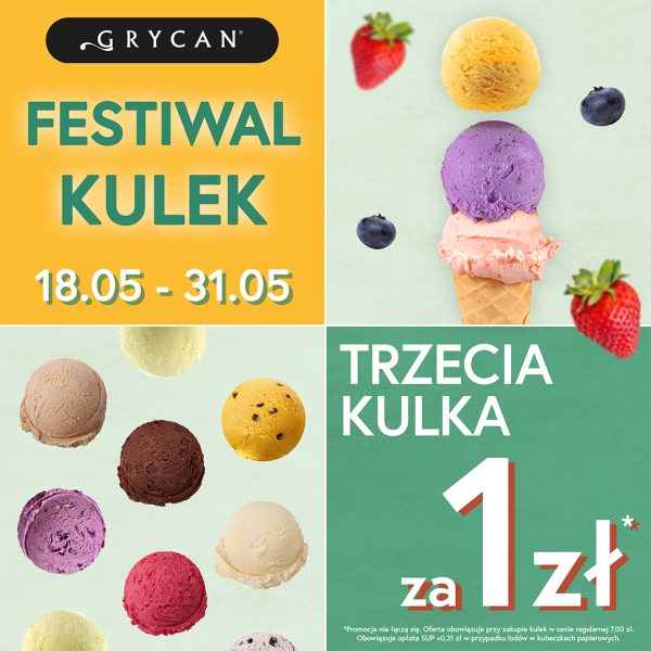 FESTIWAL KULEK w Grycanie: trzecia kulka za 1 zł! Galeria Veneda