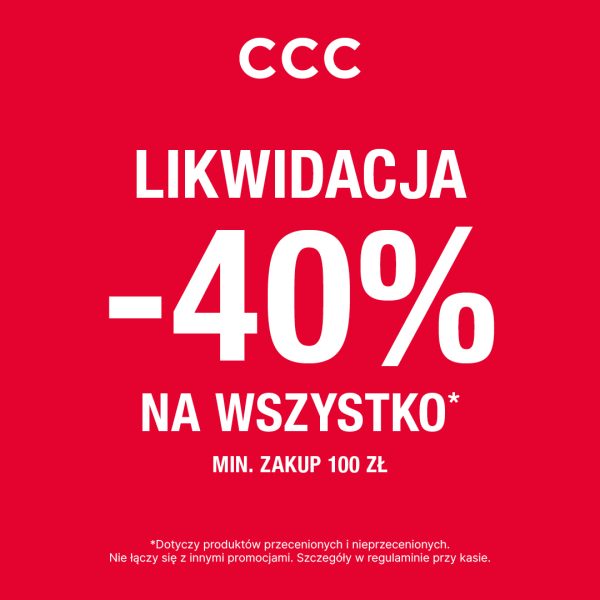 Teraz w CCC likwidacja kolekcji!