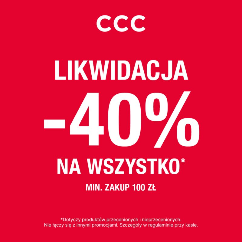 Teraz w CCC likwidacja kolekcji!