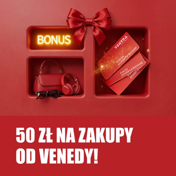PROMOCJA 50 zł od Venedy na zakupy na kartę podarunkową!
