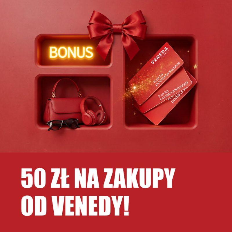 PROMOCJA 50 zł od Venedy na zakupy na kartę podarunkową!