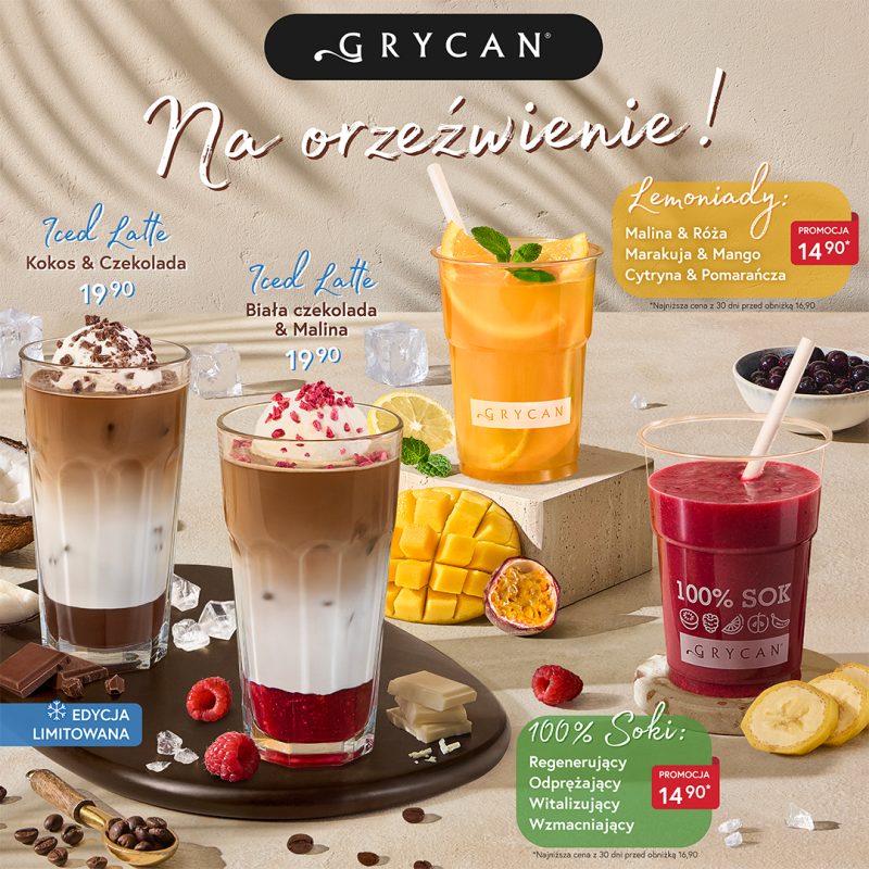 Promocja Na Orzeźwienie - Grycan - Galeria Veneda