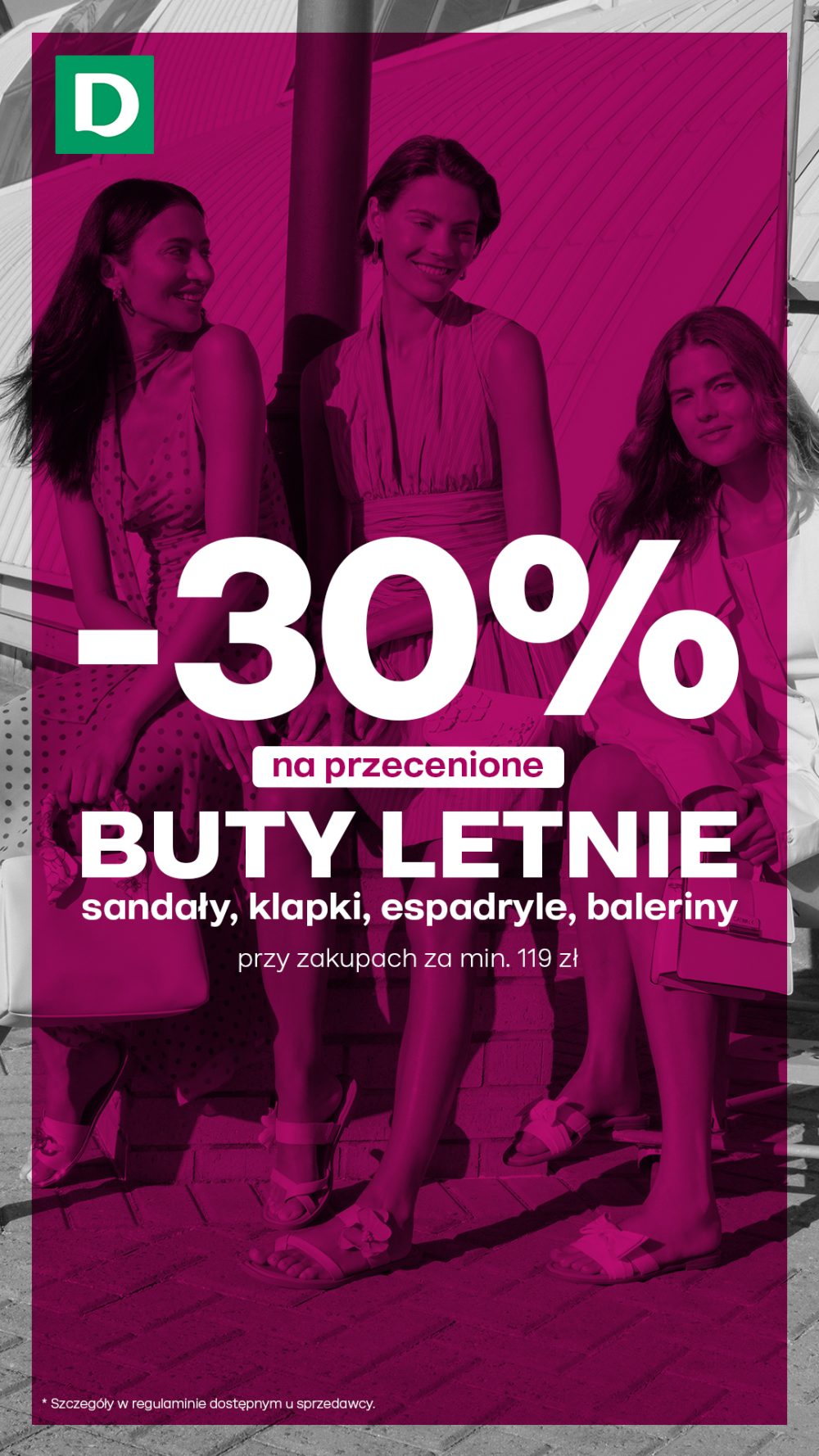 30% rabatu na przecenione buty letnie - sklep Deichmann w Galerii Veneda