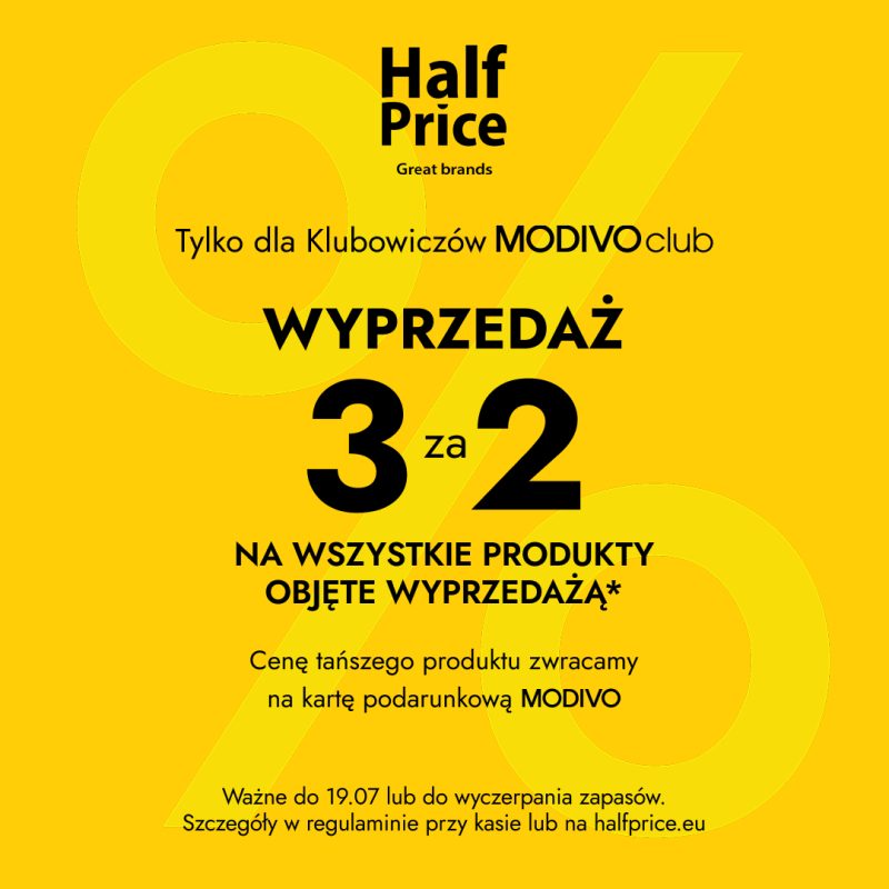 3za2 na rzeczy z wyprzedaży. Salon HalfPrice w Galerii Veneda.