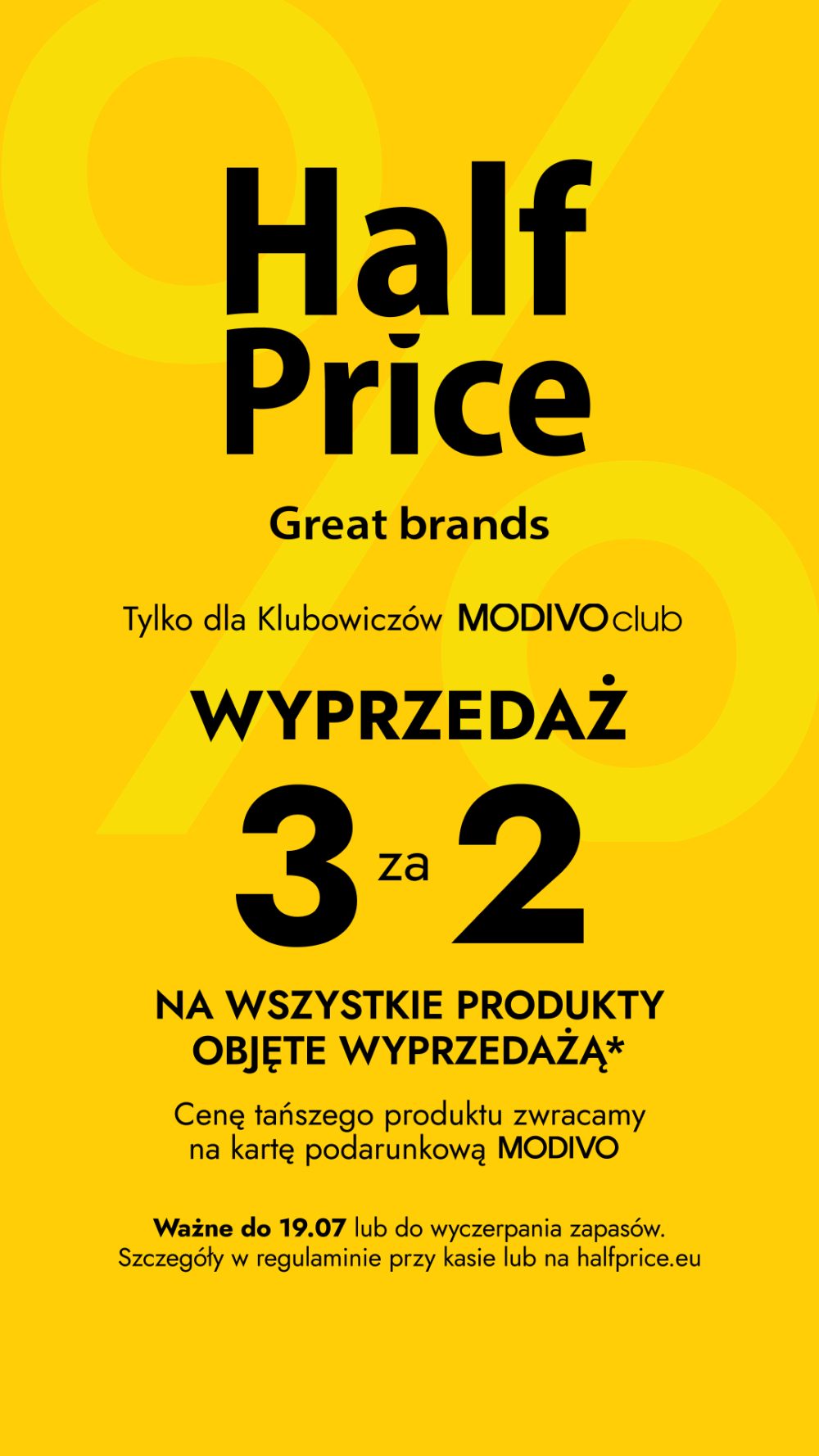 3za2 na rzeczy z wyprzedaży. Salon HalfPrice w Galerii Veneda.