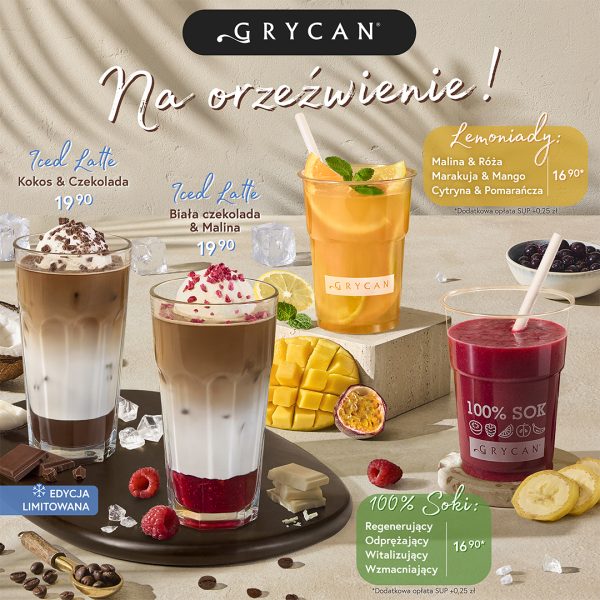 Na Orzeźwienie - nowa oferta kaw mrożonych i zimnych napojów w lodziarnio-kawiarniach Grycan. Zapraszamy do Galerii Veneda