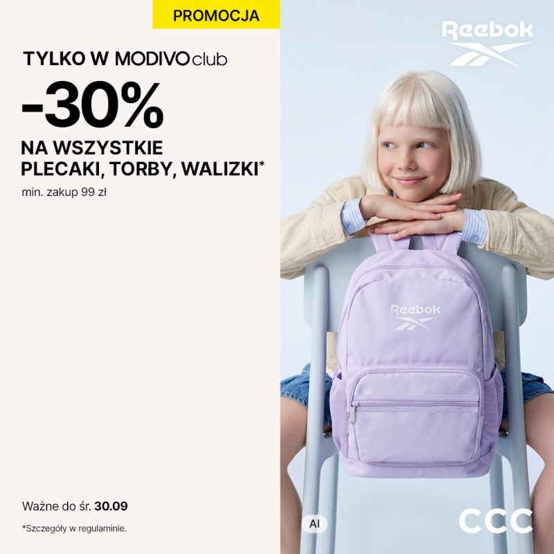 W CCC -30% na wszystkie plecaki, torby i walizki z MODIVOclub!