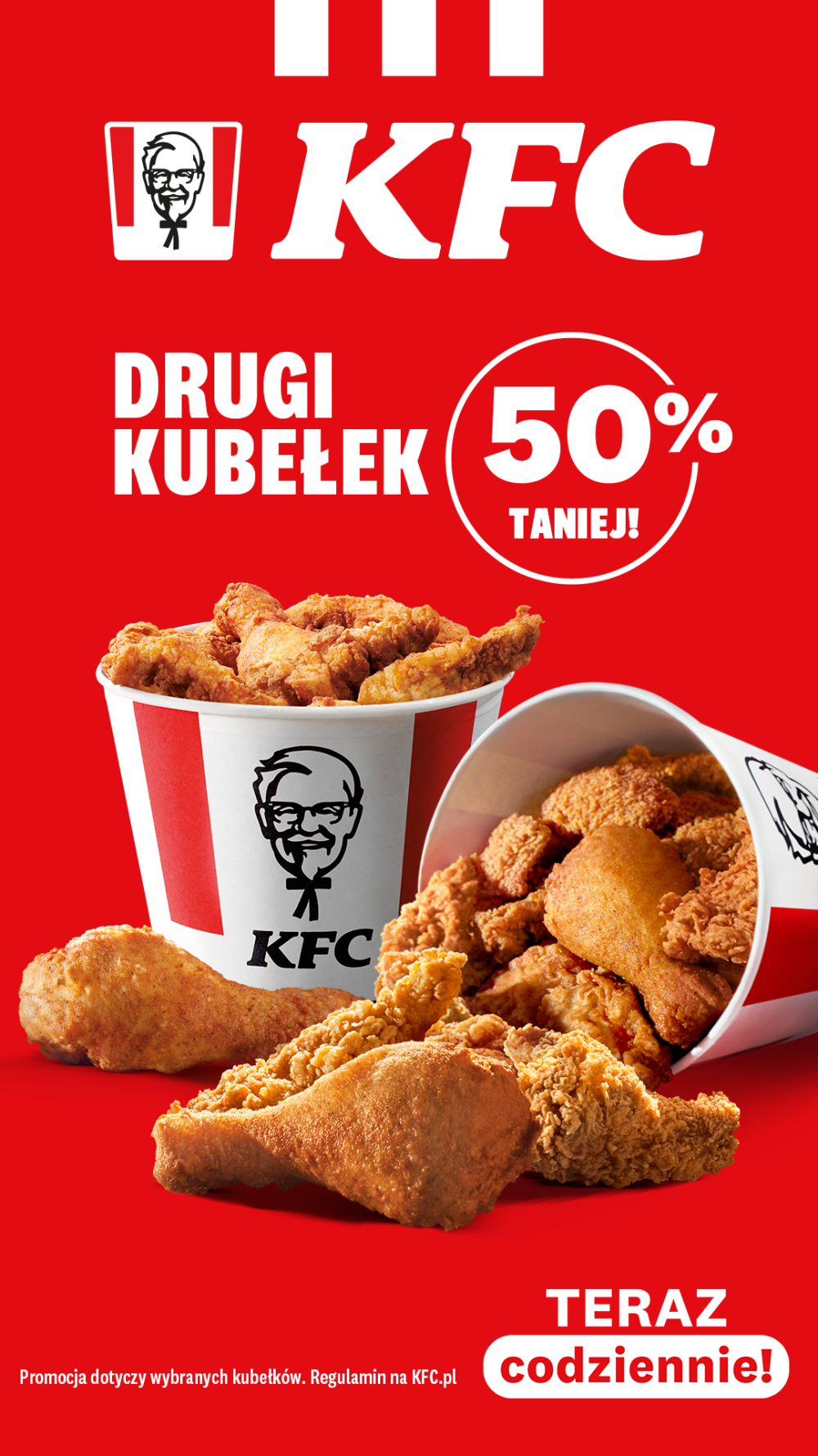50% off codziennie - KFC -Galeria Veneda