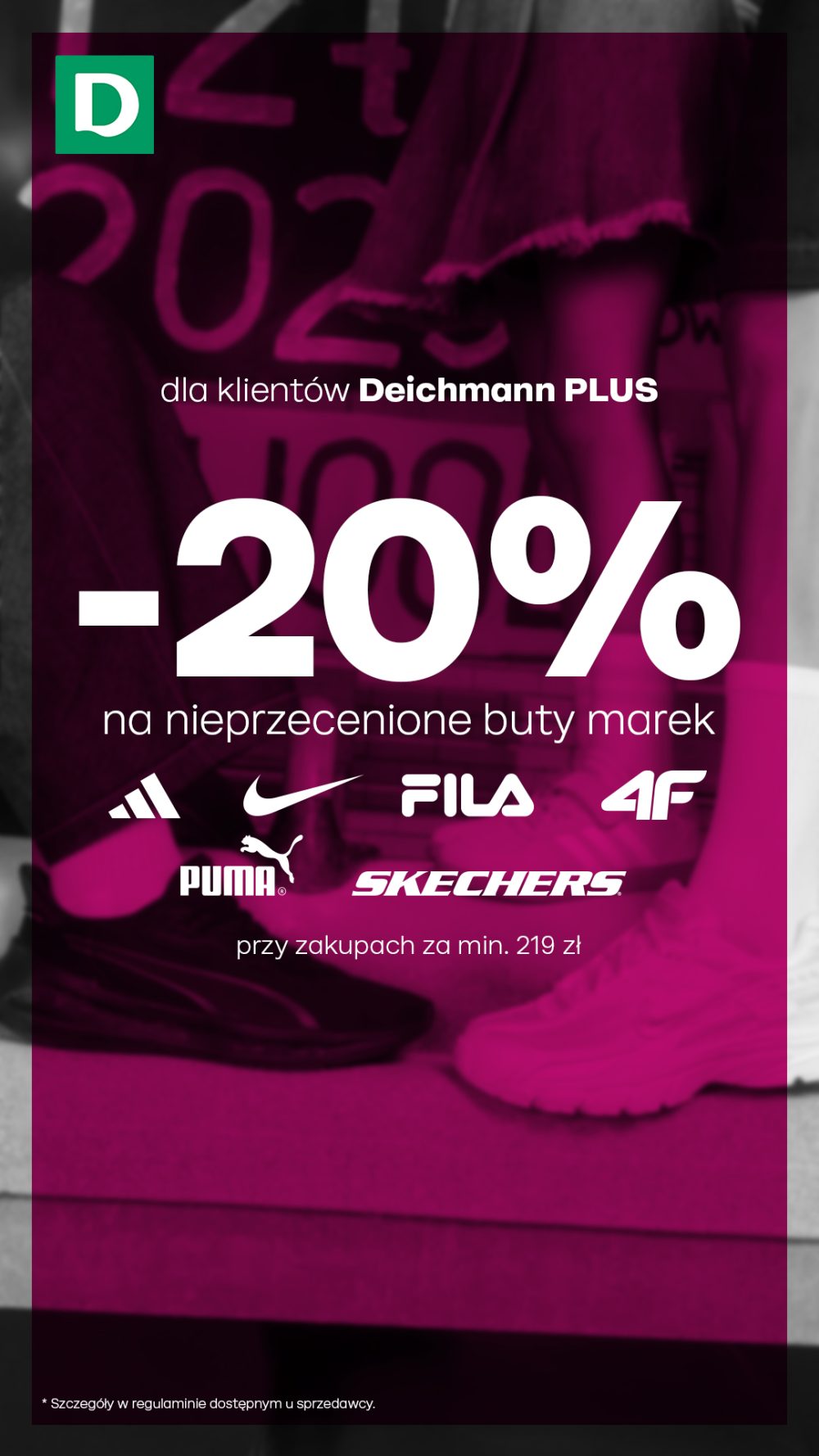 ylko teraz w DEICHMANN wszystkie nieprzecenione buty markowe z rabatem 20%!
