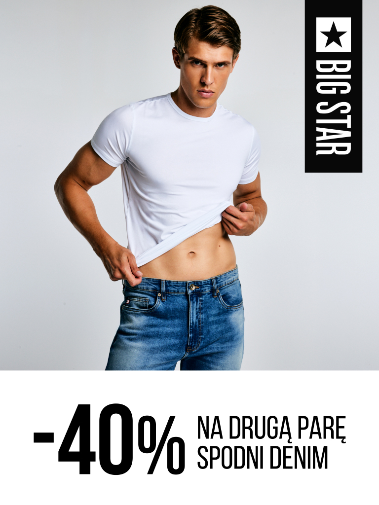 -40% na drugą parę spodni denimowych w BIG STAR!