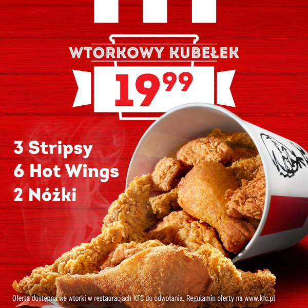 Wtorek znów smakuje jak KFC! Wraca Wtorkowy Kubełek. Galeria Veneda