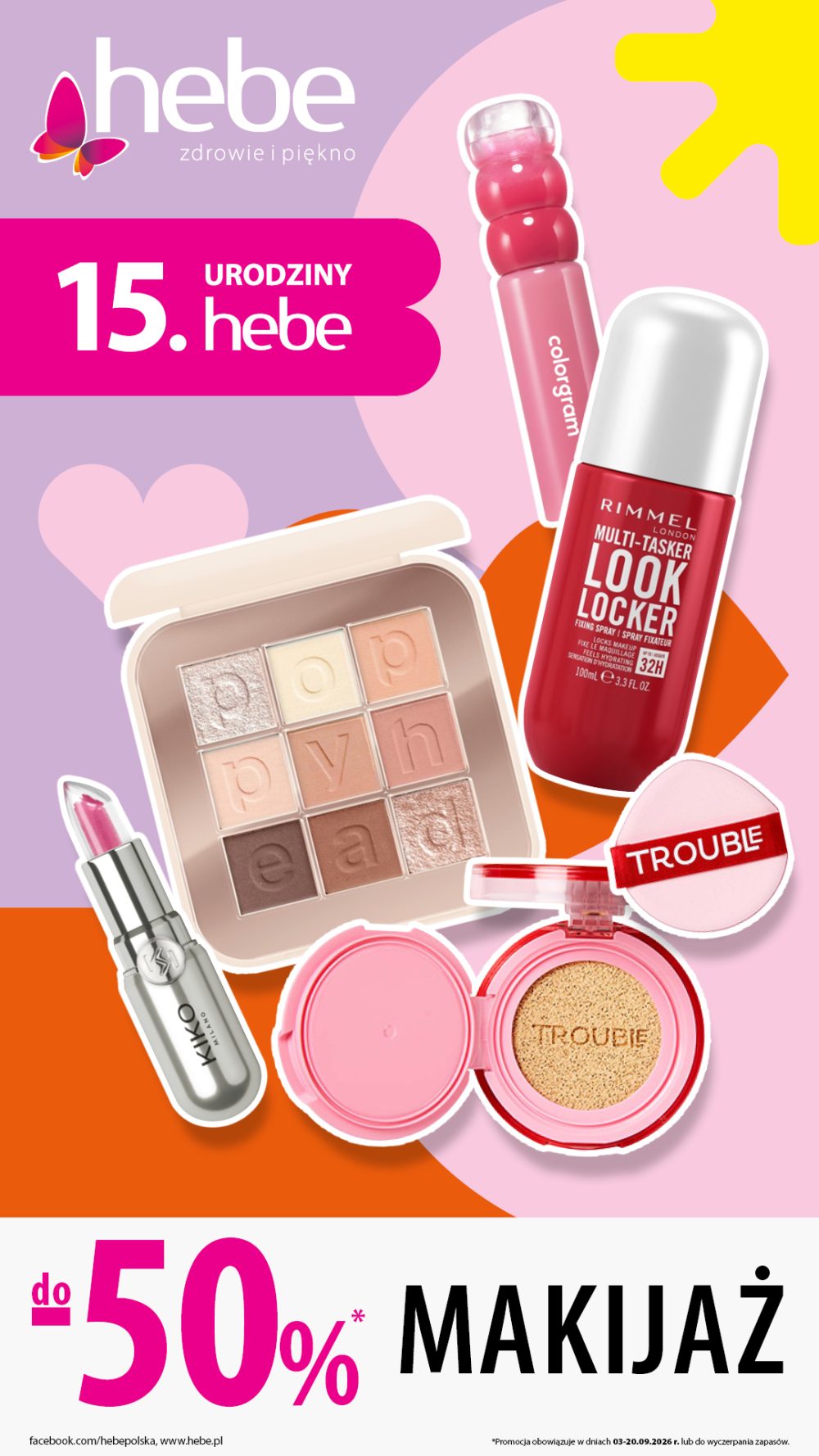 MAKIJAŻ do -50% - Drogeria Hebe w Galerii Veneda
