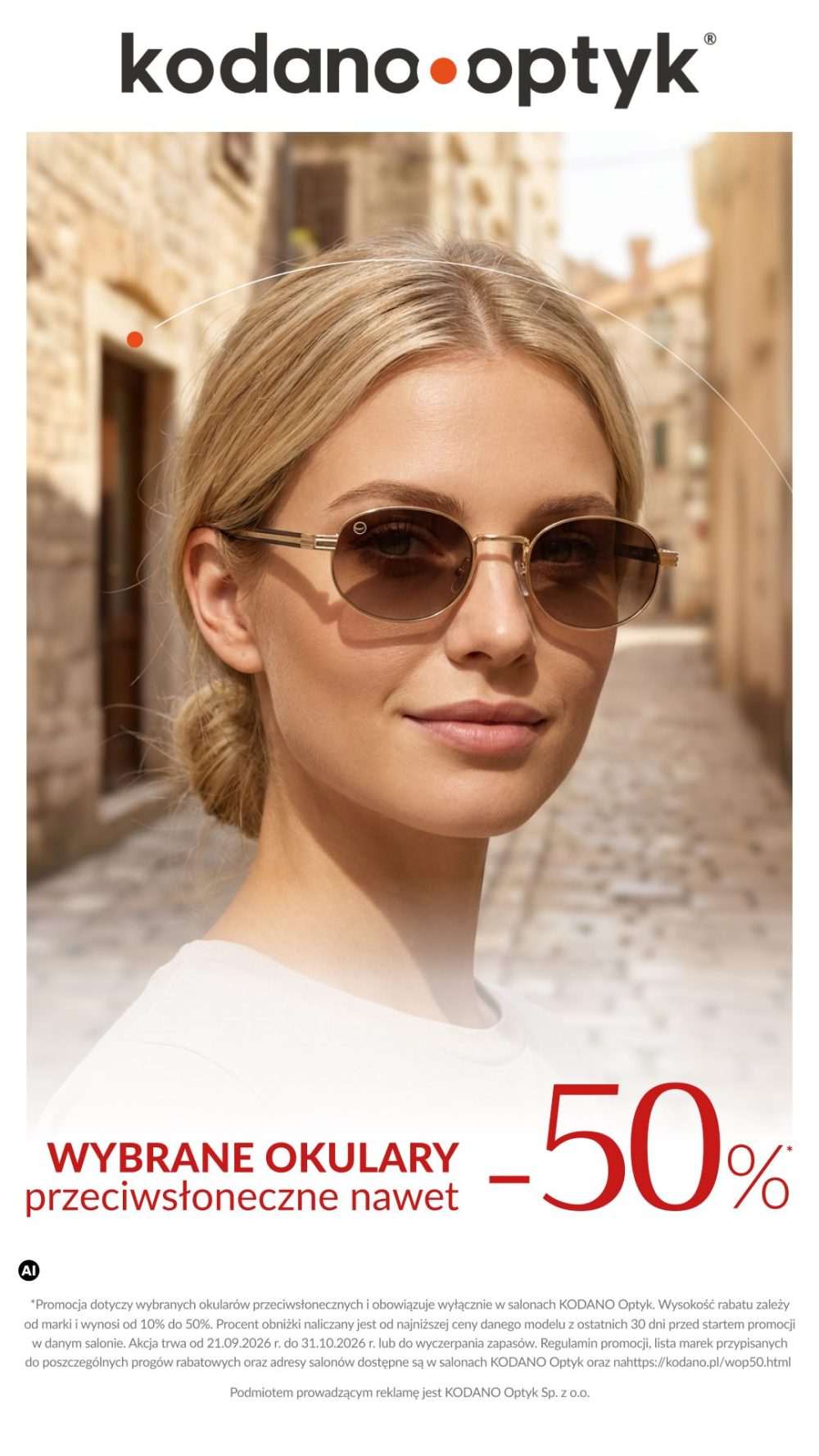 KODANO Optyk – wybrane okulary przeciwsłoneczne do 50% taniej